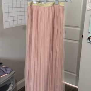 LC Lauren Conrad Women's Overlay Tulle Maxi Skirt